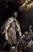 GRECO, El St Francis-s Vision of the Flaming Torch Germany oil painting artist